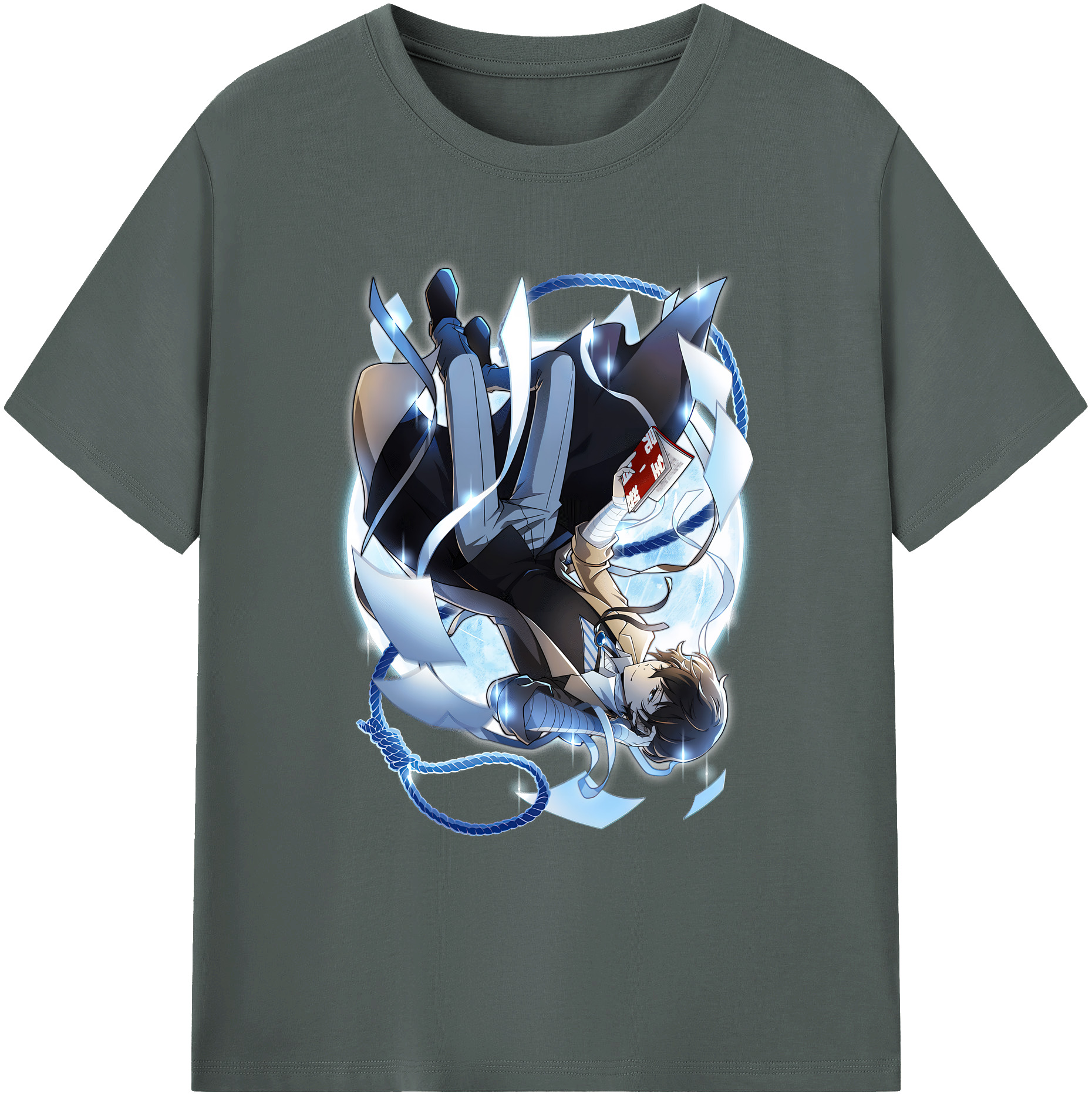 （画像用） 文豪ストレイドッグス Bungo Stray Dogs 綿100％ メンズ半袖Tシャツ｜肌触りやわらか＆通気性